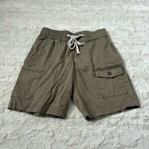 Upwest Men's Size XS Green Hemp Blend Drawstring Shorts